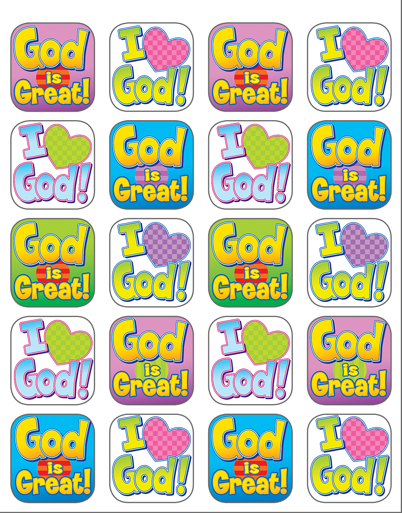 God is Great Stickers