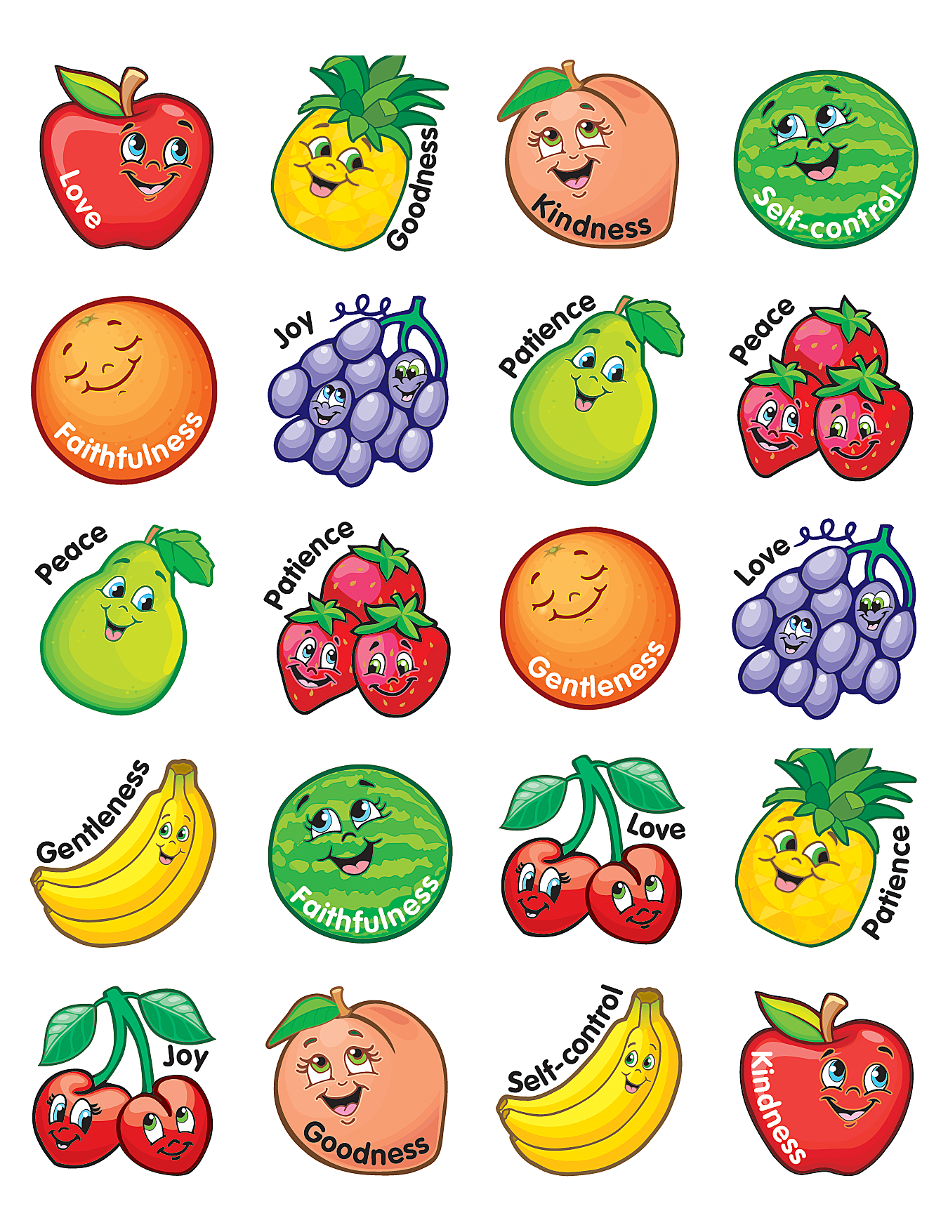 Fruit of the Spirit Stickers