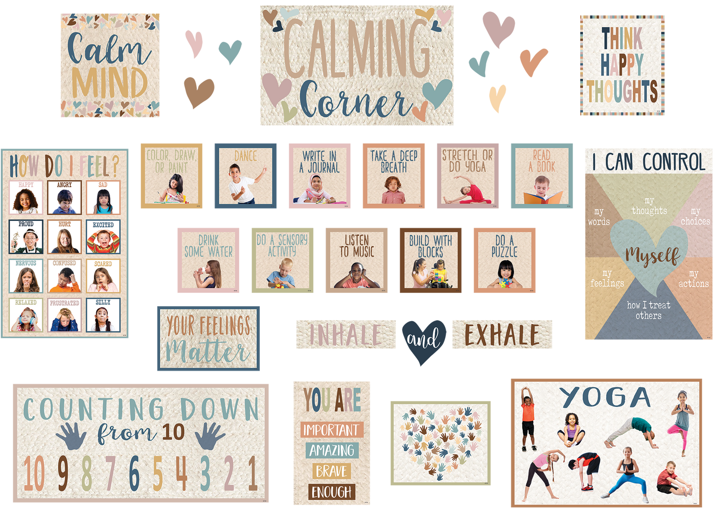 Everyone is Welcome Calming Corner Bulletin Board