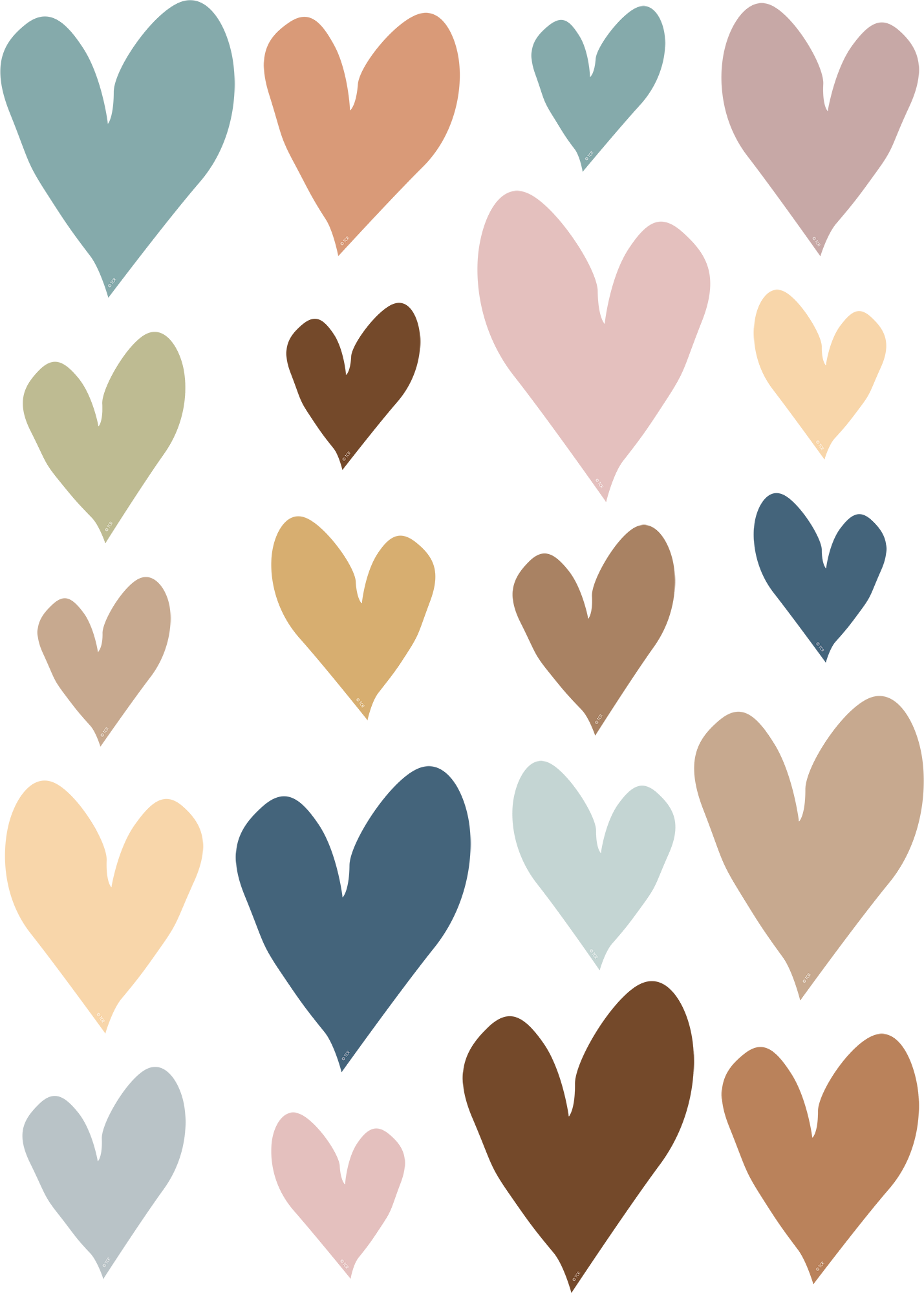 Everyone is Welcome Hearts Accents - Assorted Sizes