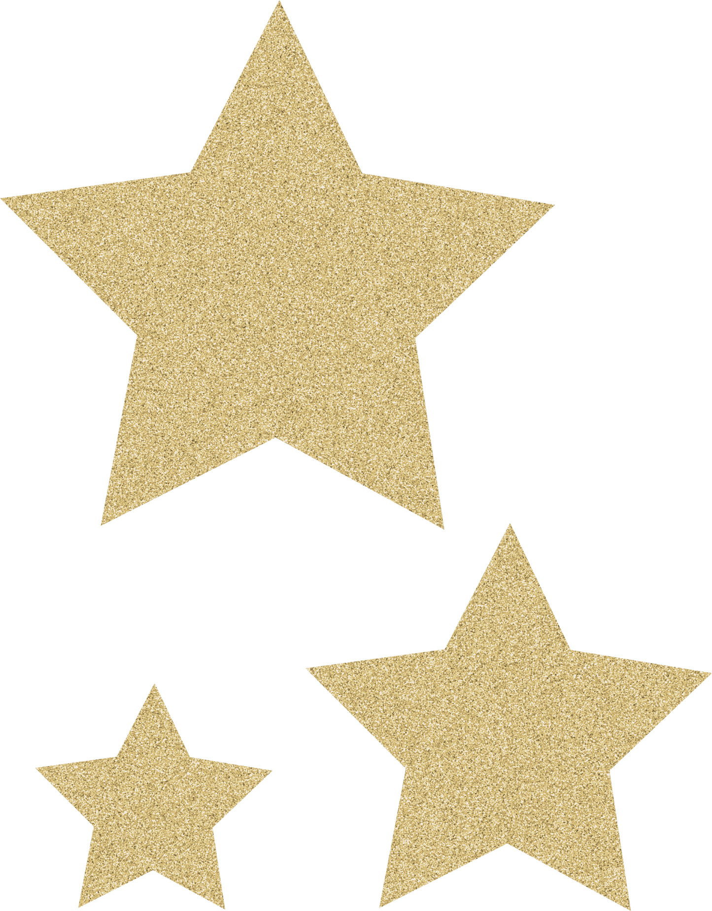 Gold Glitz Stars Accents - Assorted Sizes