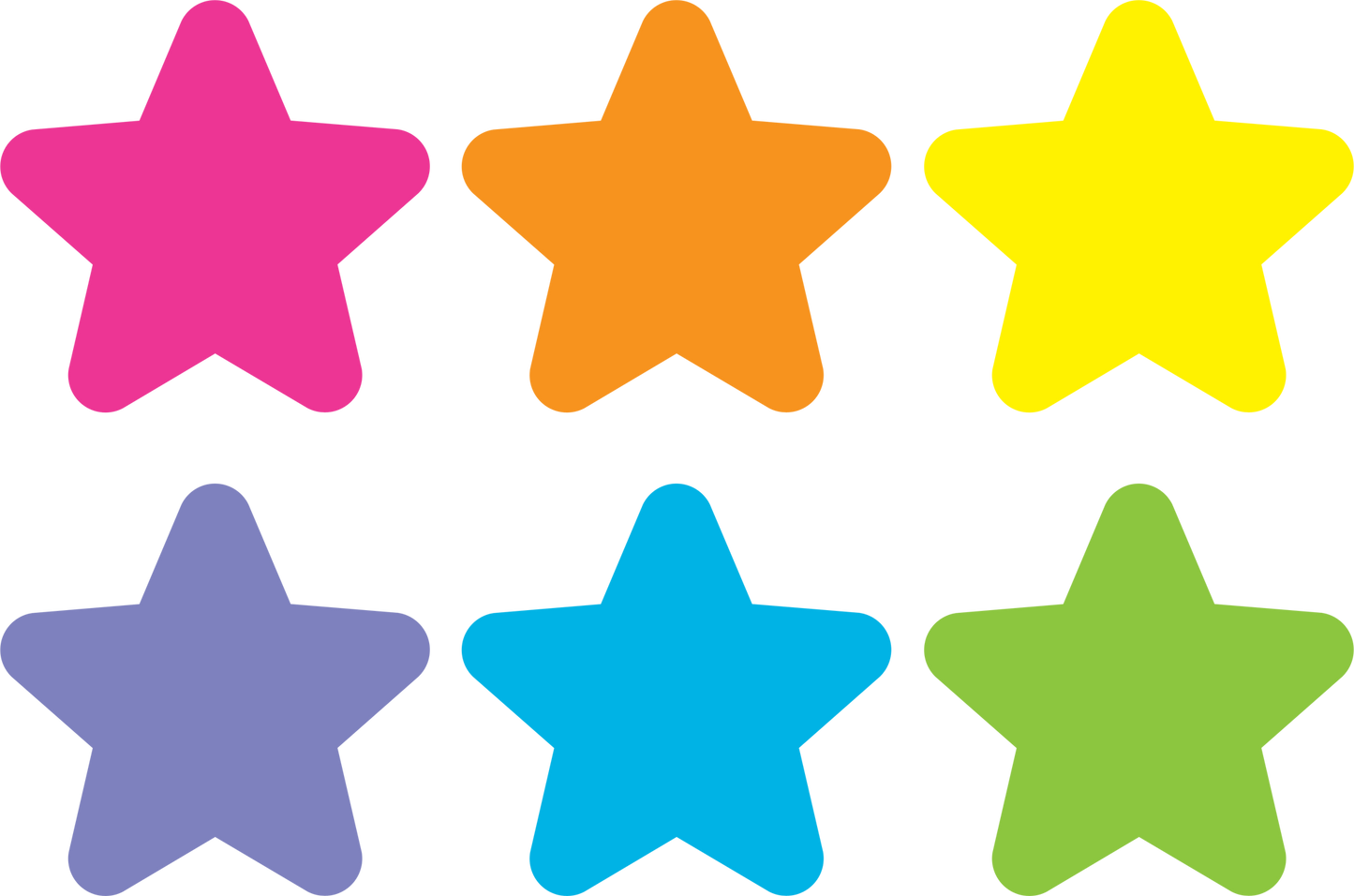 Spot On® Carpet Markers Bright Stars - 4"