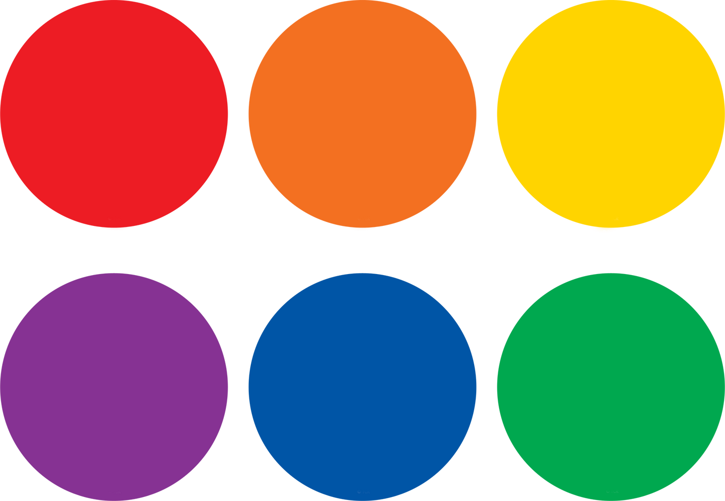 Spot On® Carpet Markers Colorful Circles - 4"