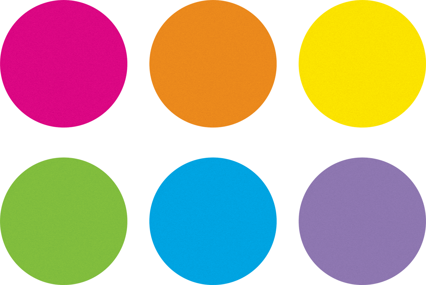 Spot On® Dry-Erase Desktop Writing Spots Bright Circles - 10-1/2"