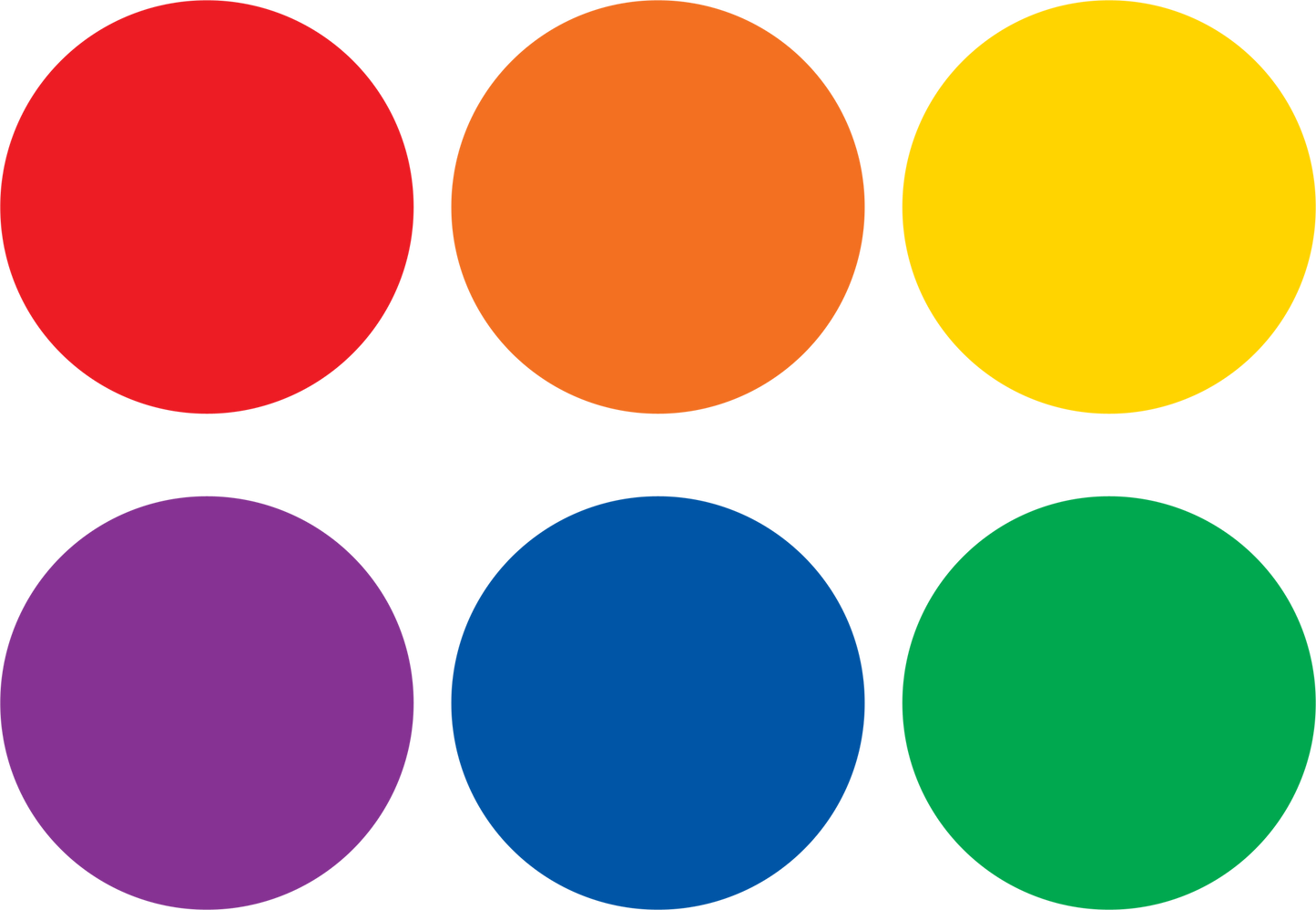 Spot On® Floor Markers Colorful Circles - 4"