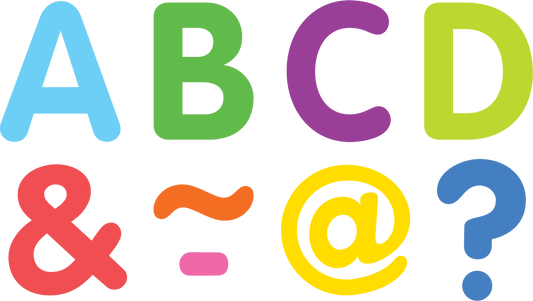 Colorful Classic 2" Magnetic Letters