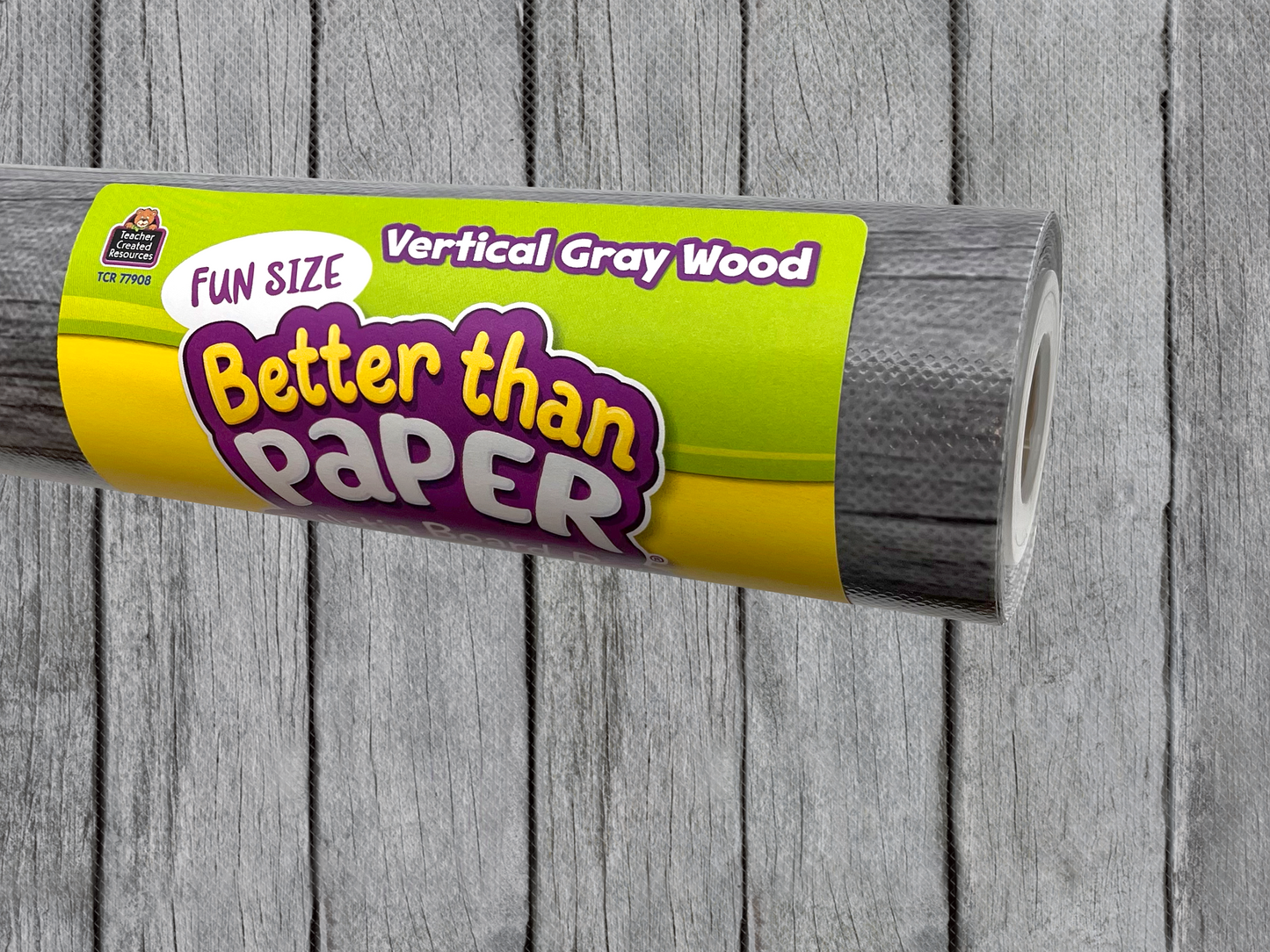 Fun Size Vertical Gray Wood Better Than Paper® Bulletin Board Roll