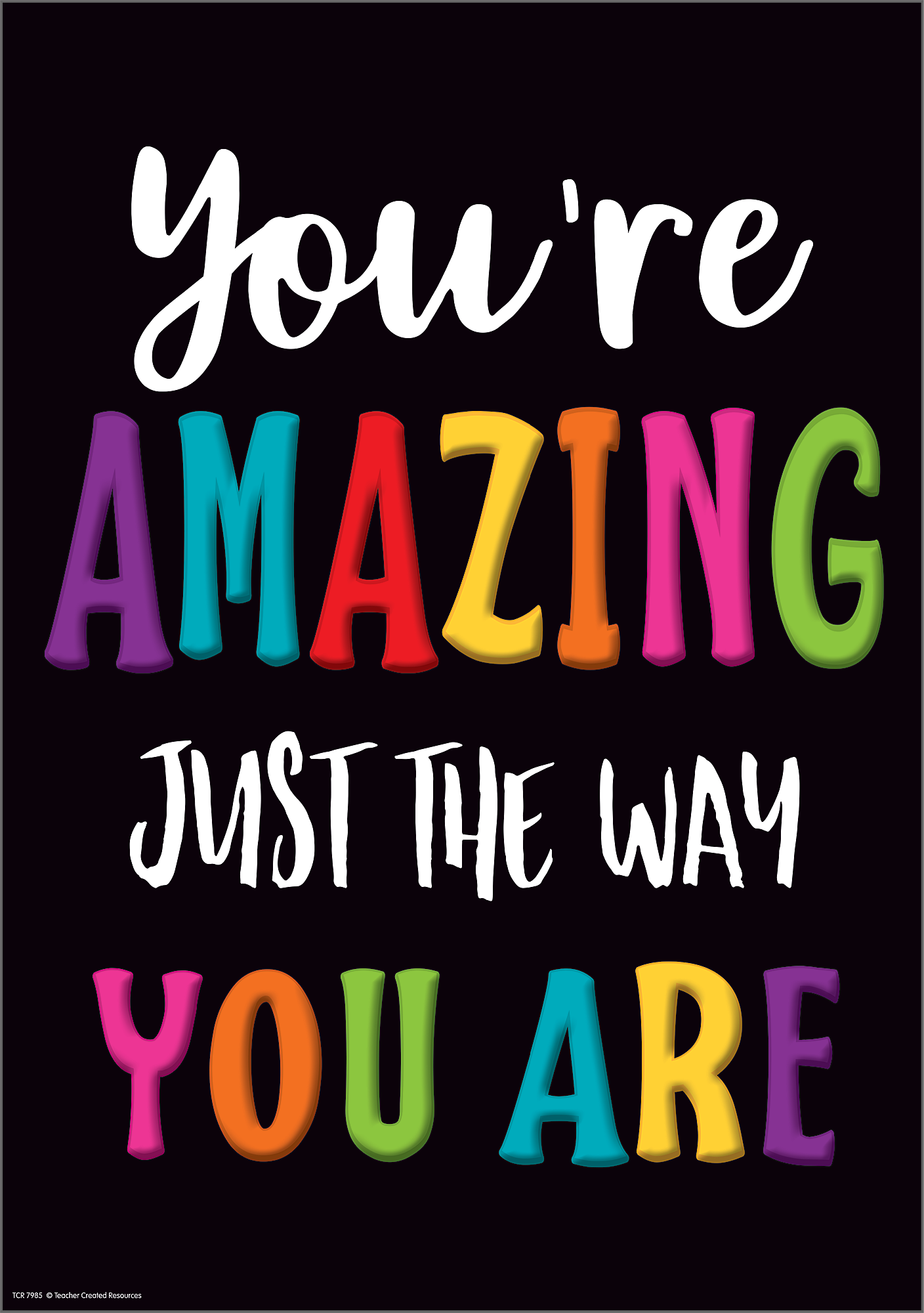 You’re Amazing Just the Way You Are Positive Poster