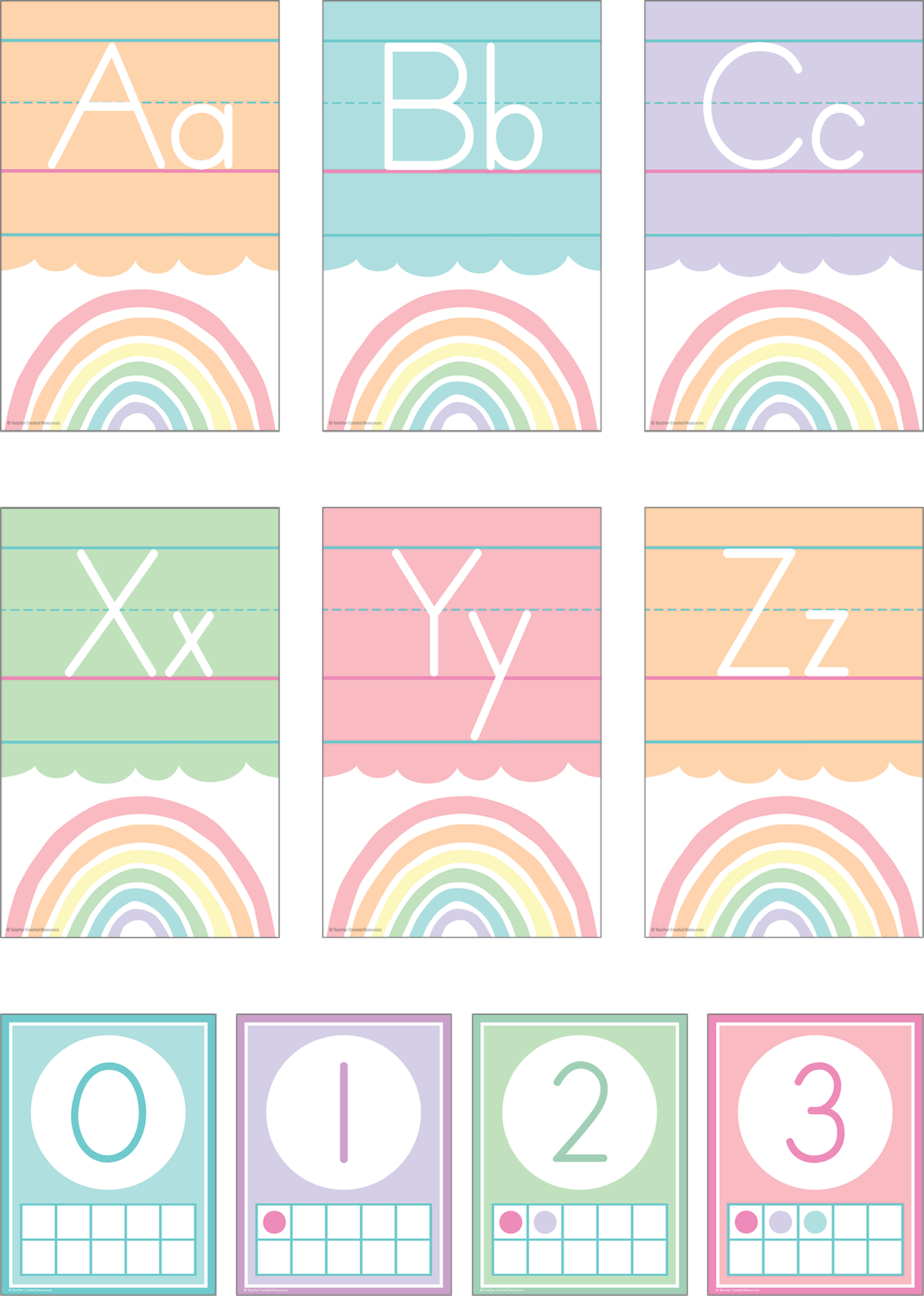 Pastel Pop Alphabet Bulletin Board