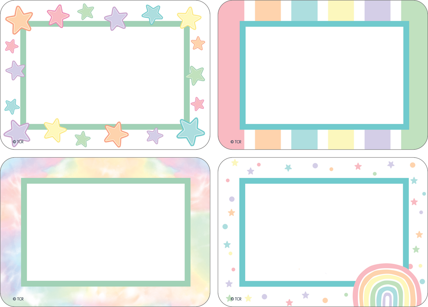 Pastel Pop Name Tags/Labels - Multi-Pack