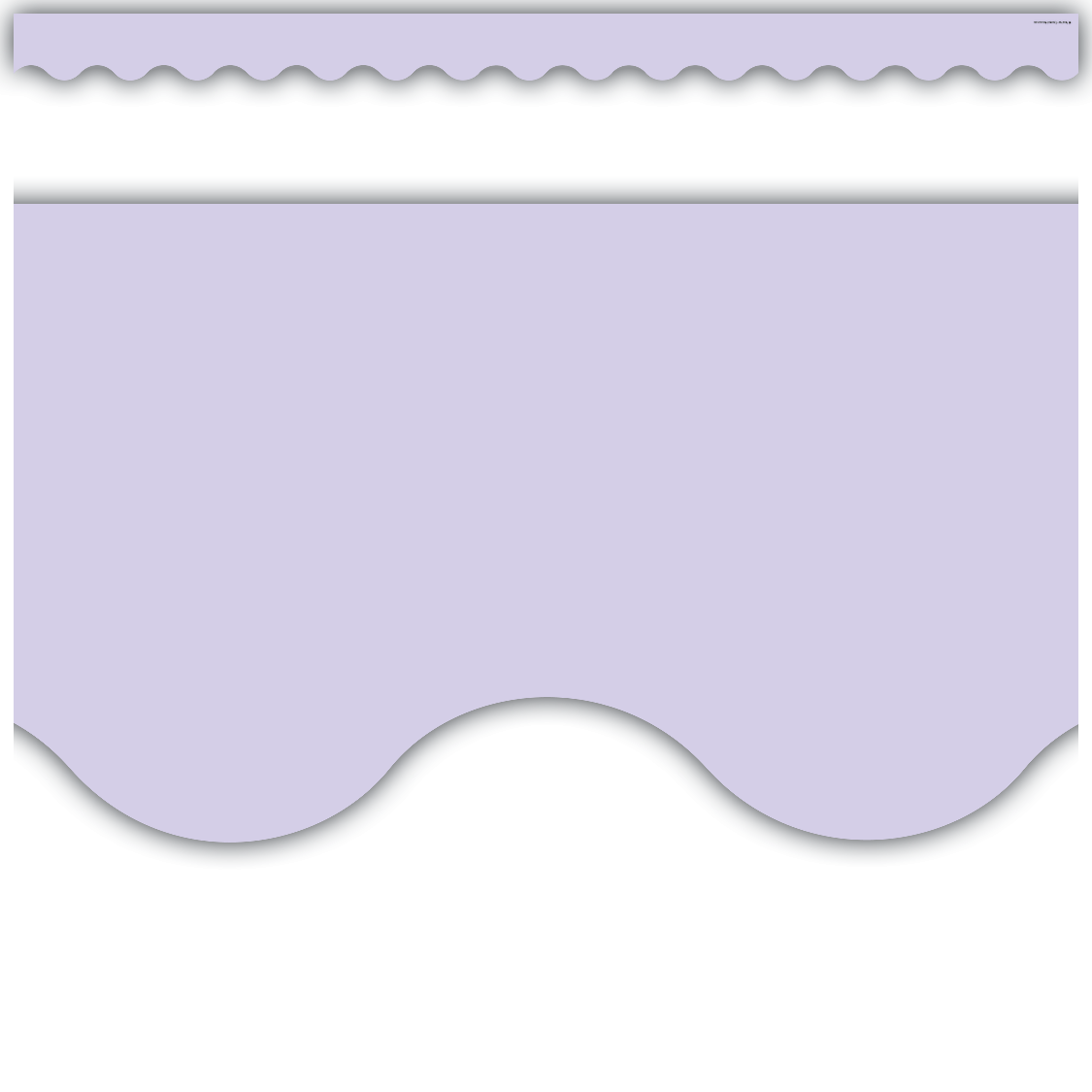 Lavender Scalloped Border Trim