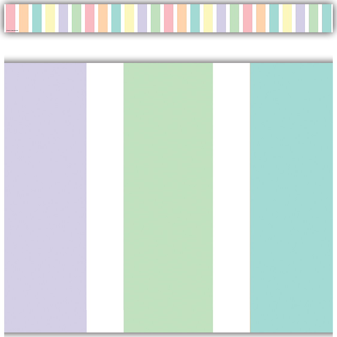 Pastel Pop Stripes Straight Border Trim