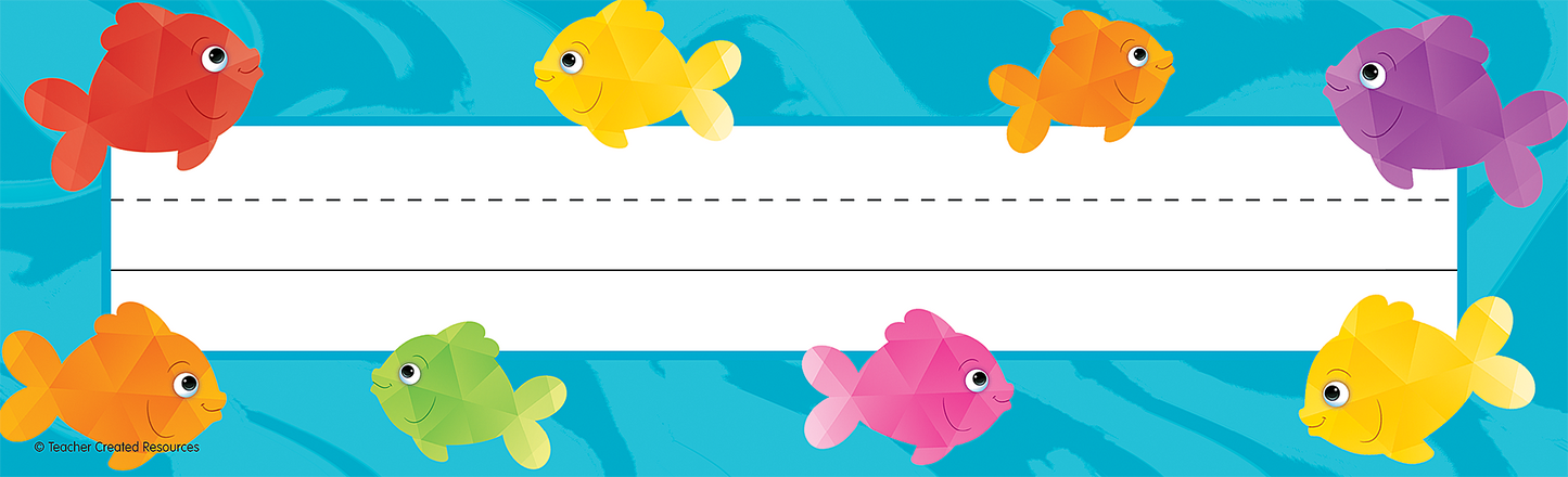 Colorful Fish Flat Name Plates