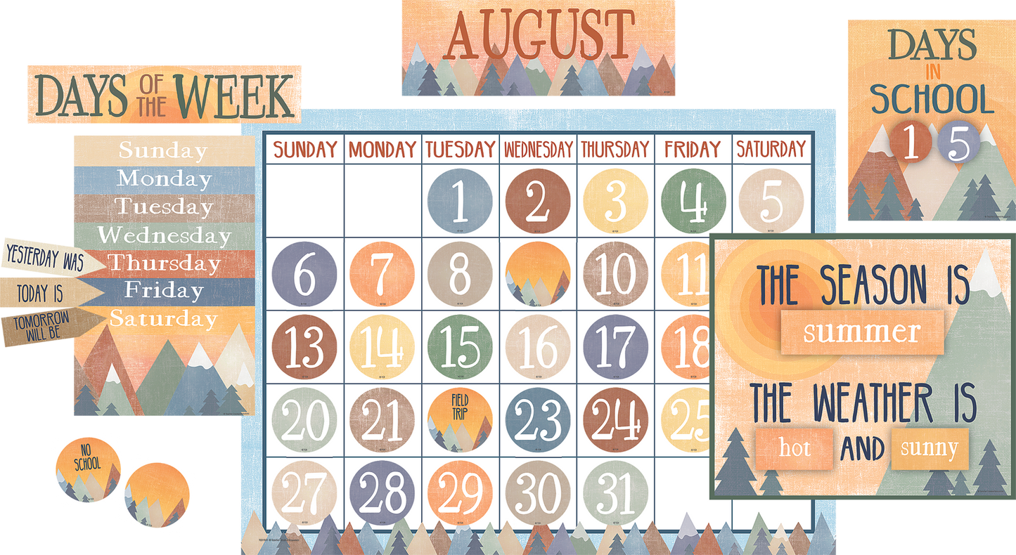 Moving Mountains Calendar Bulletin Board