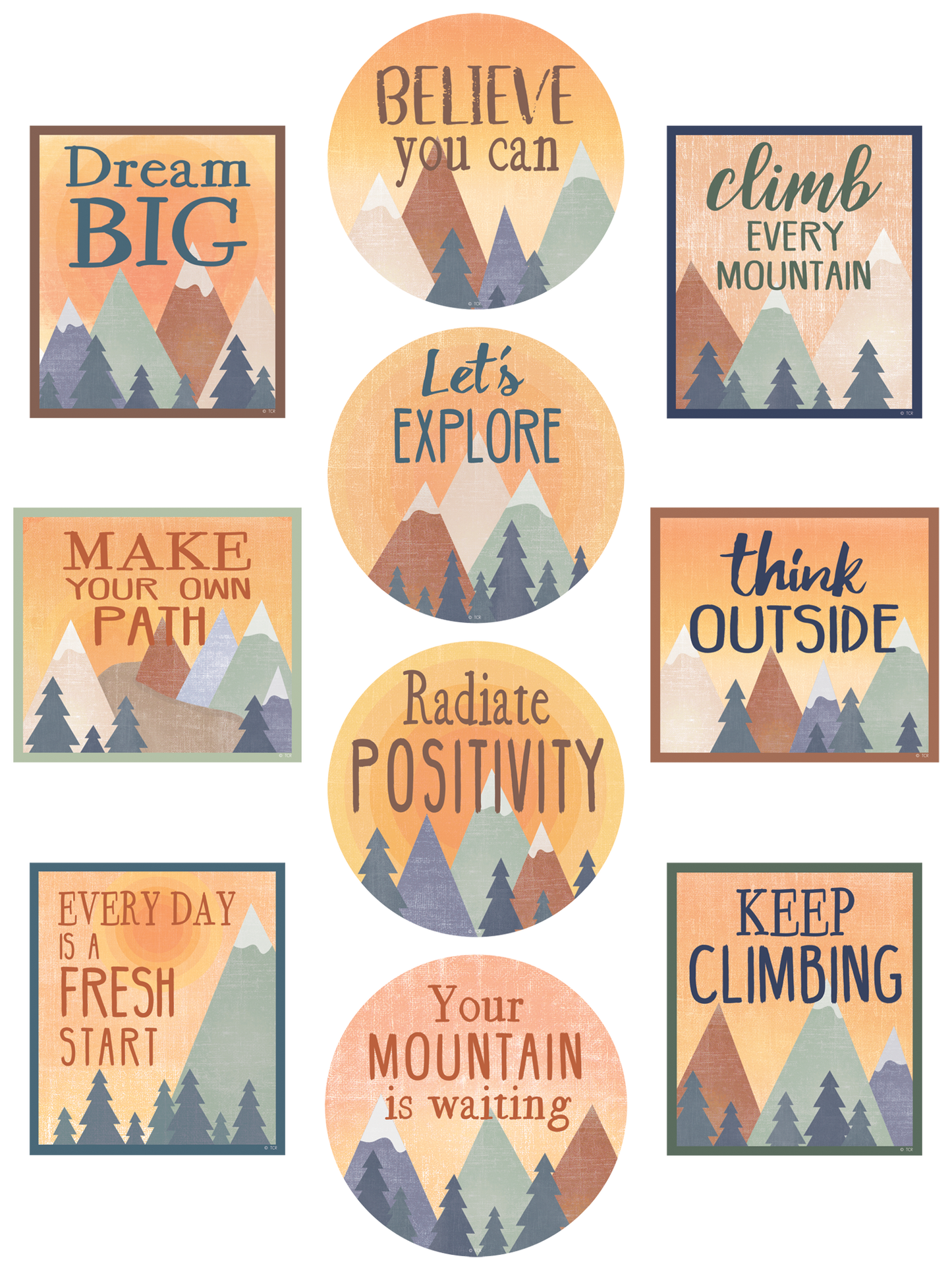 Moving Mountains Positive Sayings Accents