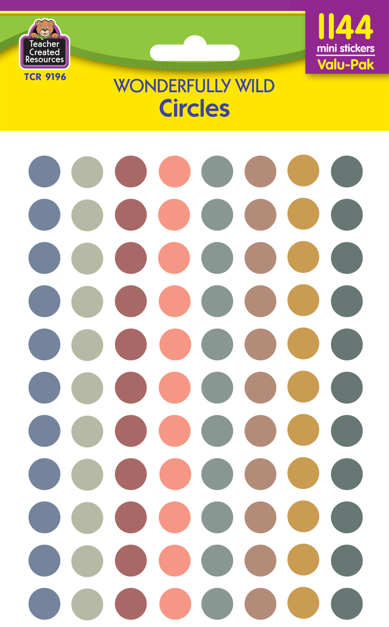 Wonderfully Wild Circles Mini Stickers Valu-Pak