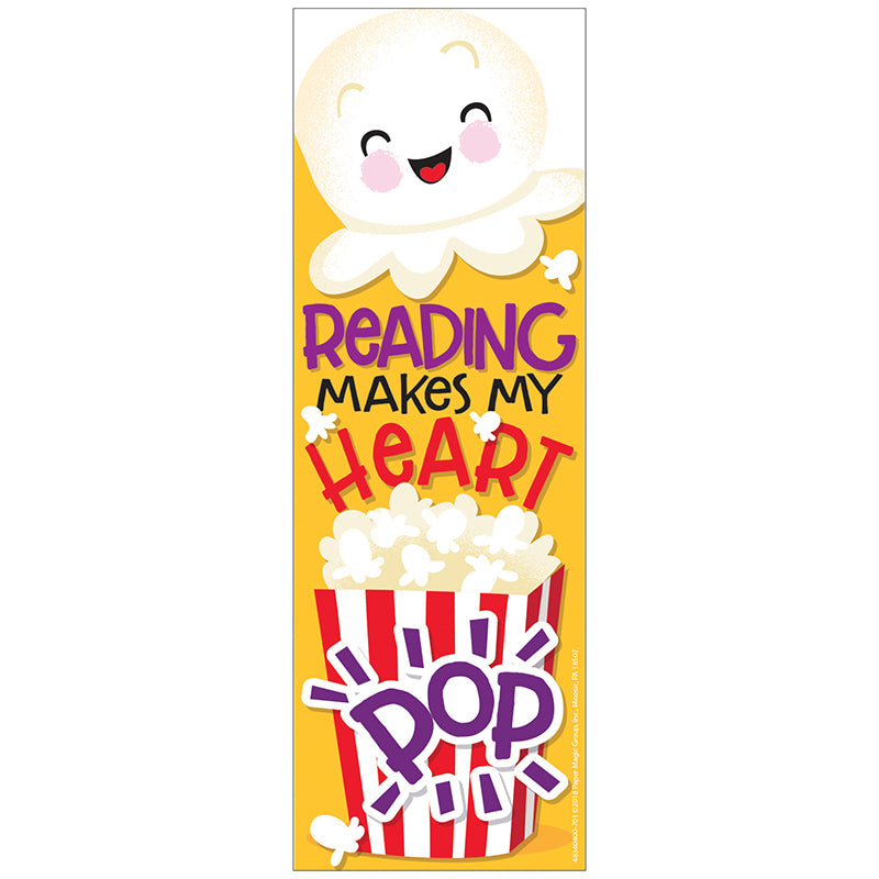 Fun and colorful Eureka Scented Bookmarks have a long-lasting smell that will make reading even more fun!
24 scented bookmarks per pack.