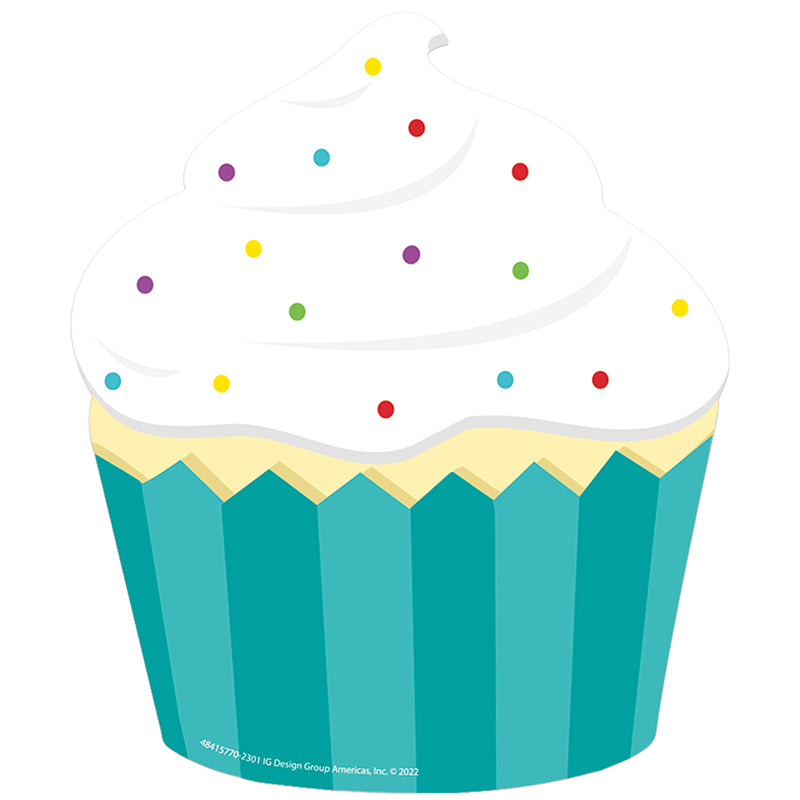 Add creativity and fun to bulletin boards, hallways, walls, projects and more with decorative Eureka Paper Cut-Outs.
36 pieces per package of 1 design (cupcake).