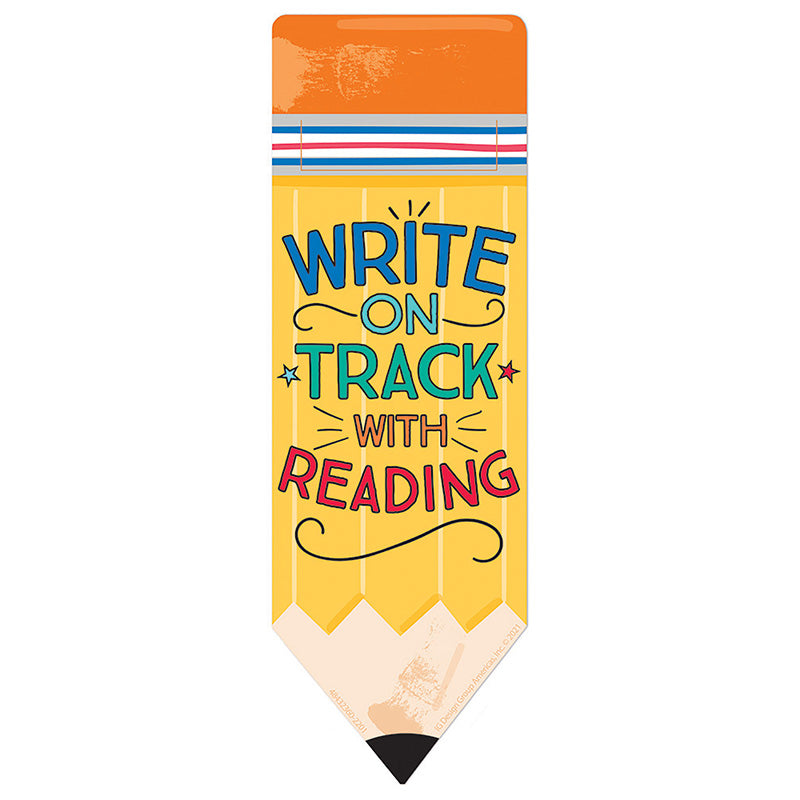 Encourage and enhance your students love for reading with colorful bookmarks. Eureka Bookmarks give you a creative way to enhance and encourage a love of reading.
36 bookmarks per package. Individual bookmark measures 2" x 6"