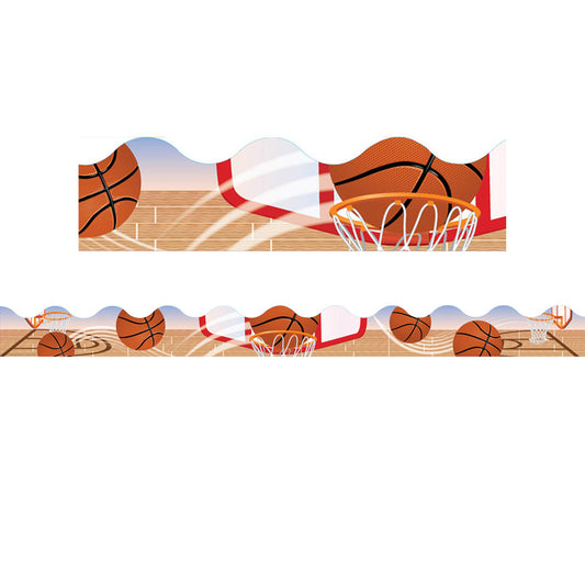 Use Eureka School Deco Trim® to add a finishing border to your displays, windows, doorways or chalkboards. Vibrant colors plus a variety of styles and themes can add creativity to displays, windows, chalkboards and more.
12 strips per package each measuring 2 1/4" x 37" for a total of 37 feet!