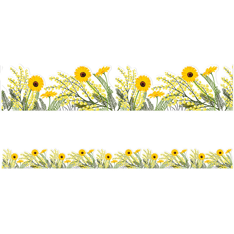 Use Eureka School Extra Wide Deco Trim® to add a finishing border to your displays, windows, doorways or chalkboards. Vibrant colors plus a variety of styles and themes can add creativity to displays, windows, chalkboards and more.
12 strips per package each measure 3 1/4" x 12" for a total of 37 feet!