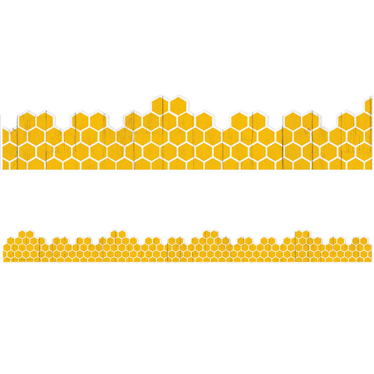 Use Eureka School Extra Wide Deco Trim® to add a finishing border to your displays, windows, doorways or chalkboards. Vibrant colors plus a variety of styles and themes can add creativity to displays, windows, chalkboards and more.
12 strips per package each measure 3 1/4" x 12" for a total of 37 feet!