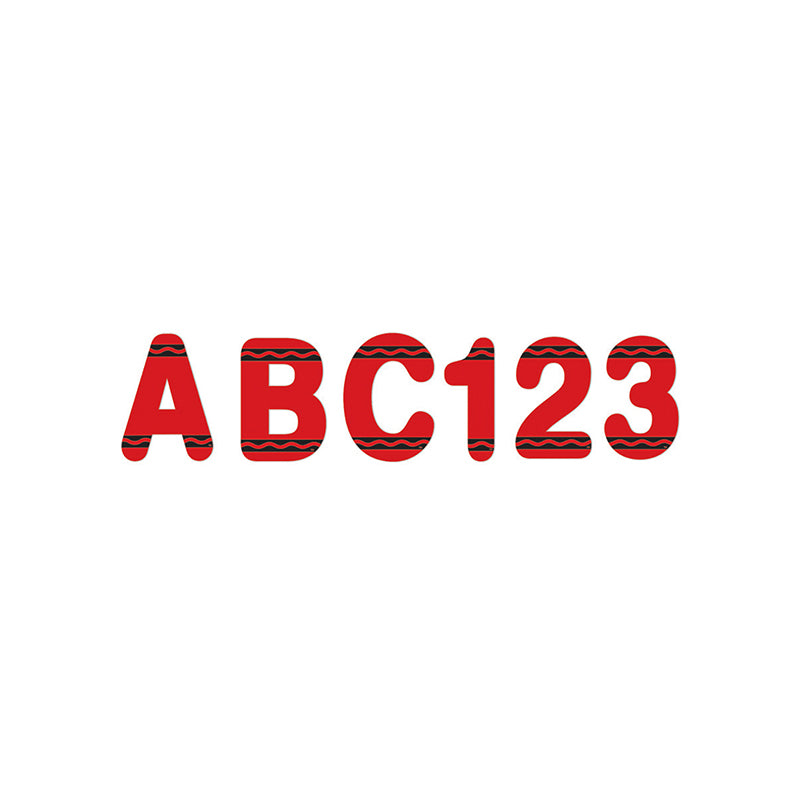 An easy way to create personalized classroom messages on bulletin boards, windows, chalkboards and hallways.
Set includes 178 pieces, including uppercase letters, numerals, punctuation marks, and symbols. Individual letters measure 3.8".