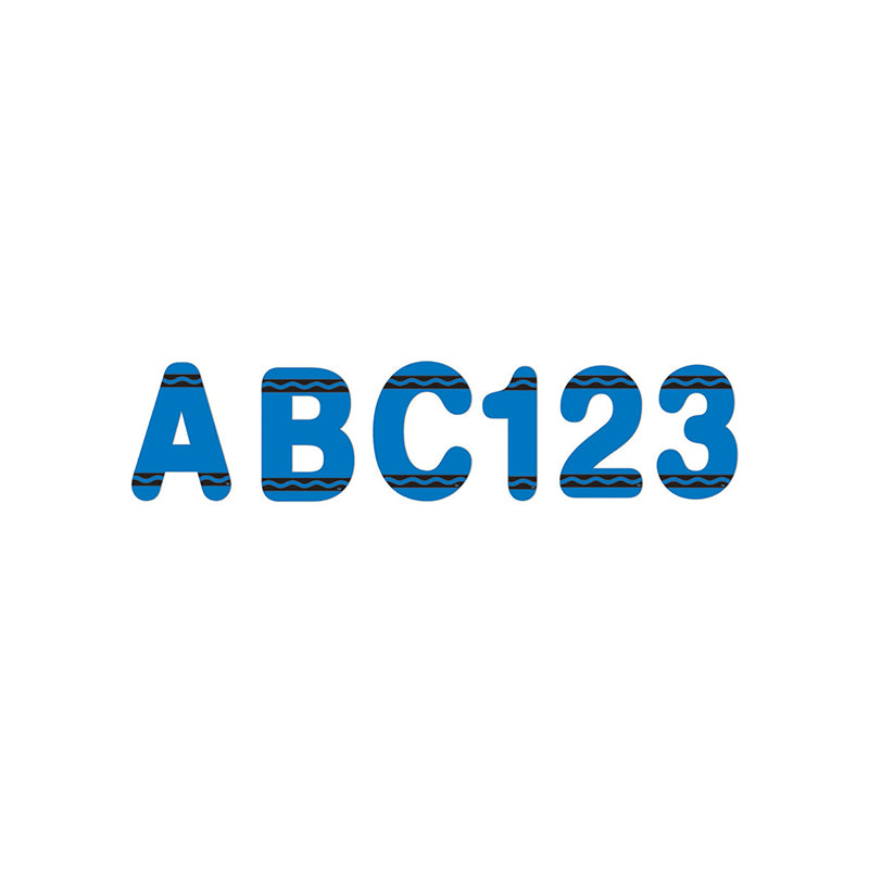 An easy way to create personalized classroom messages on bulletin boards, windows, chalkboards and hallways.
Set includes 178 pieces, including uppercase letters, numerals, punctuation marks, and symbols. Individual letters measure 3.8".