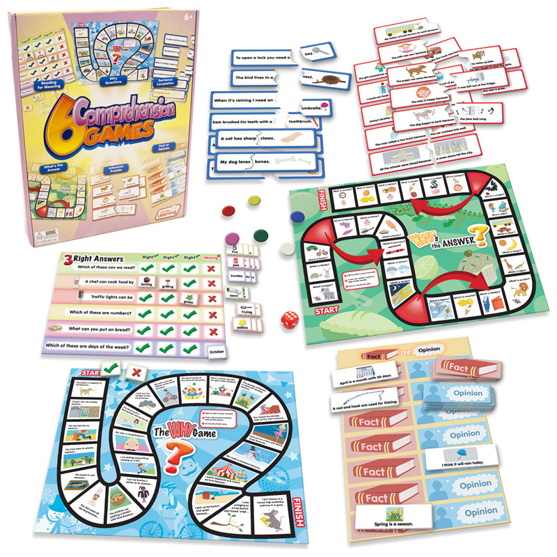 6 COMPREHENSION GAMES