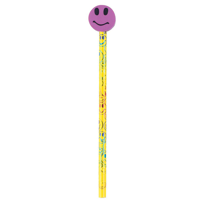 PENCIL ERASER TOPPER SMILEY FACE