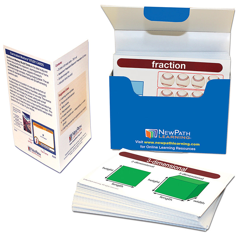 MATH VOCAB FLASH CARDS GR 1-2