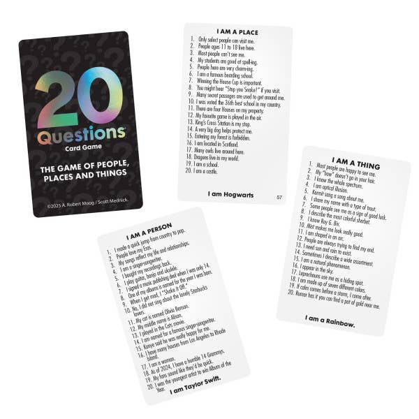 20 Questions Card Game Tin