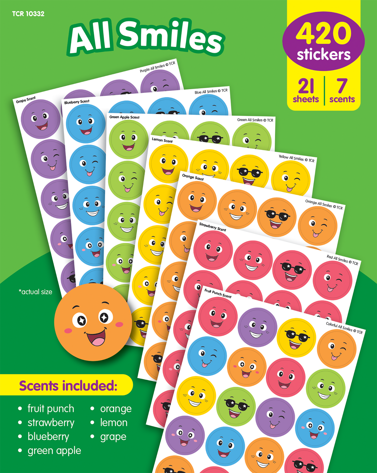 All Smiles Smelly Stickers Variety Pack