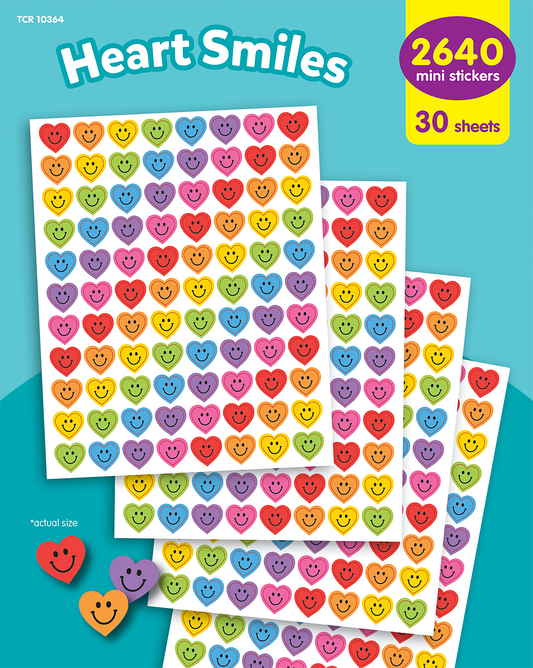 Heart Smiles Mini Stickers Value Pack