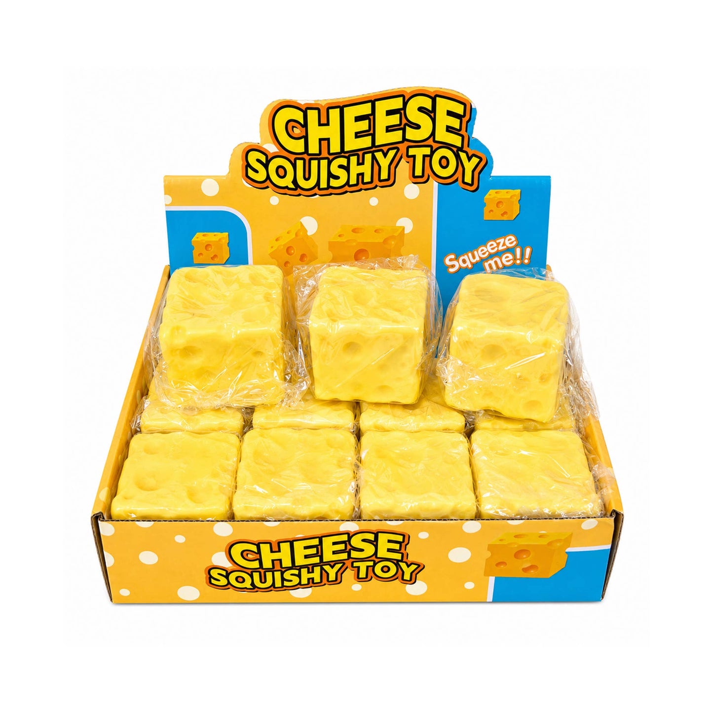 Cheese Squishy – Slow-Rise Sensory Squeeze Toy