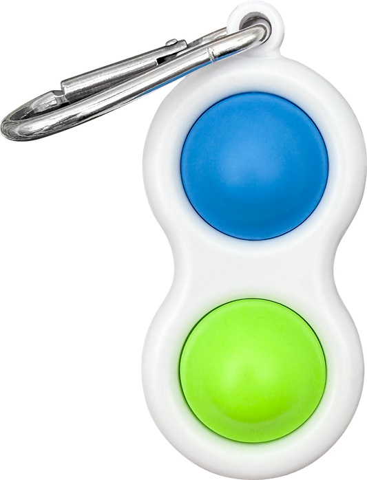 Fidget Popper Keychain - Blue/Green