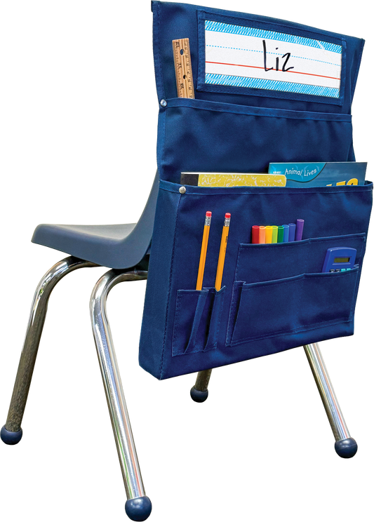 Navy Blue Chair Pocket - For Small Chairs