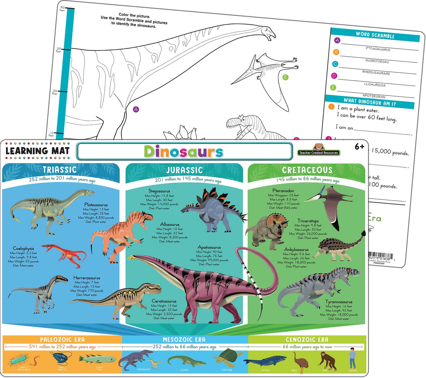 Dinosaurs Learning Mat