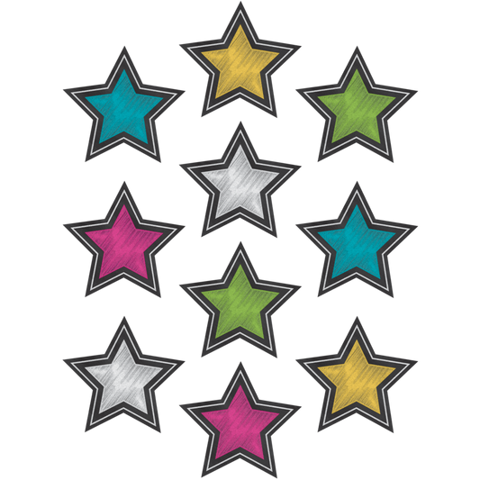 Chalkboard Brights Stars Accents