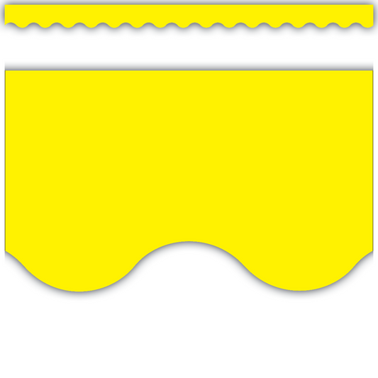 Yellow Scalloped Border