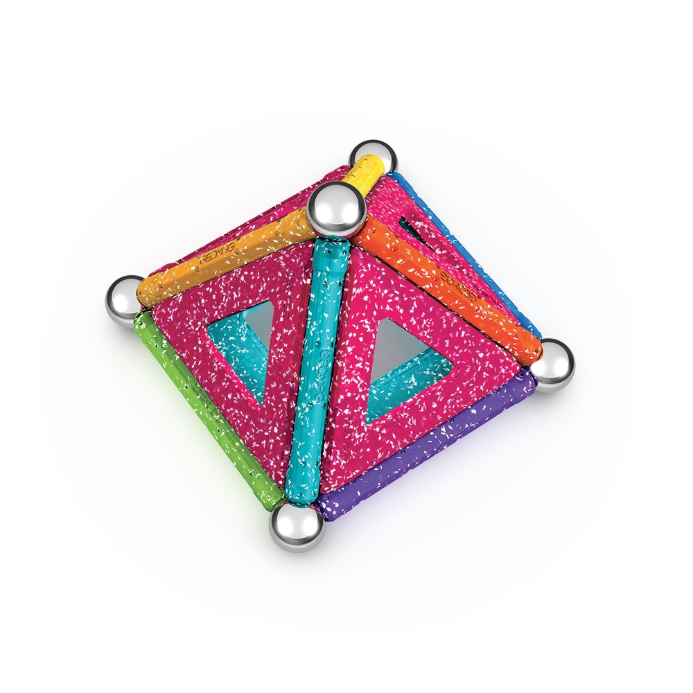 Geomag™  Glitter 22-Piece Magnetic Set Ages 3+ Years