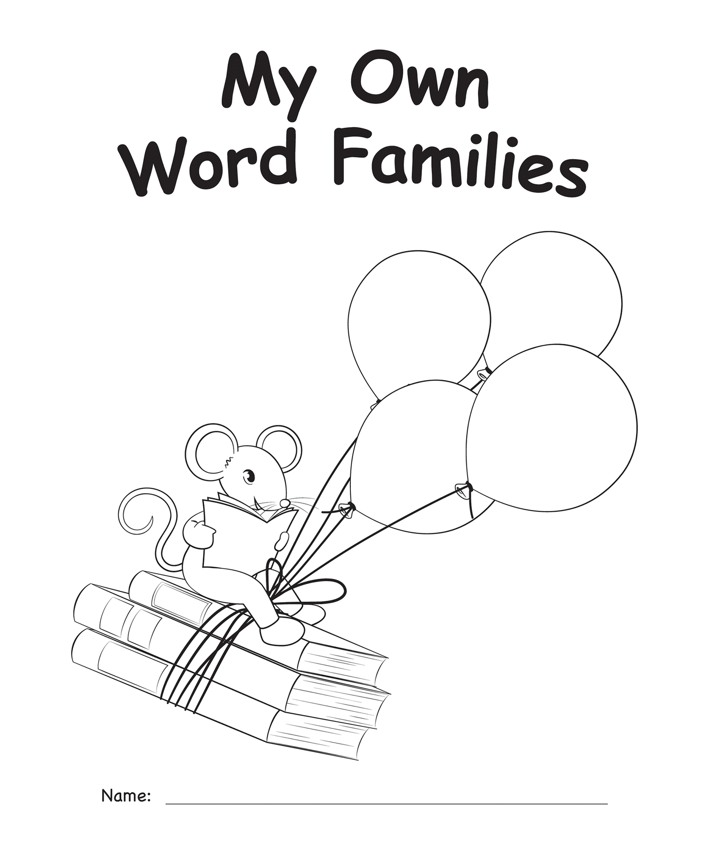 My Own Books™: My Word Families Book