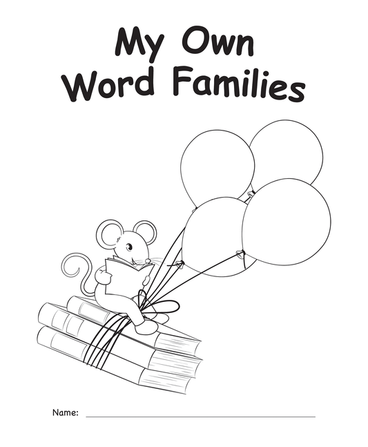 My Own Books™: My Word Families Book