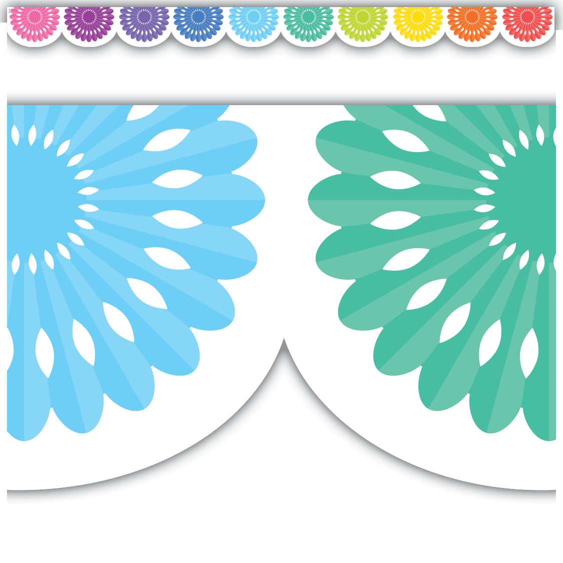 Colorful Fiesta Die-Cut Border Trim