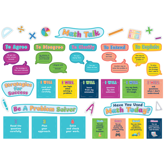 Math Talk Bulletin Board Set