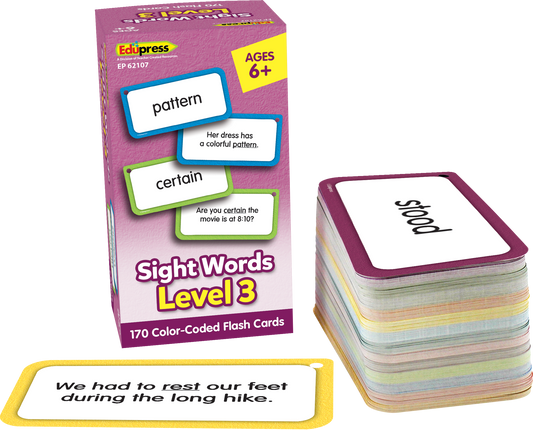 Sight Words Level 3 Flash Cards