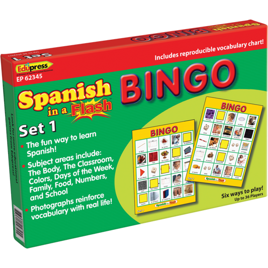 Spanish in a Flash Bingo Game Set 1