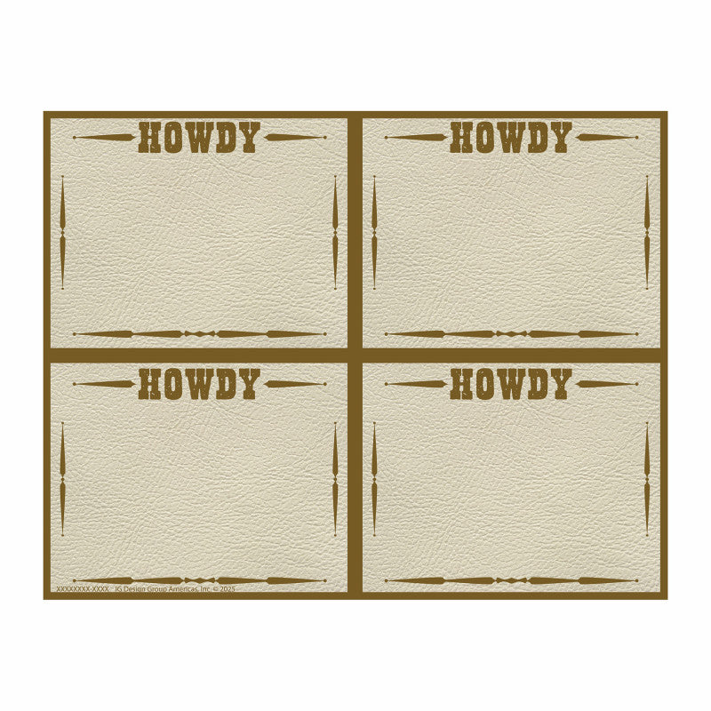 Wild Wild Classroom Name Tag