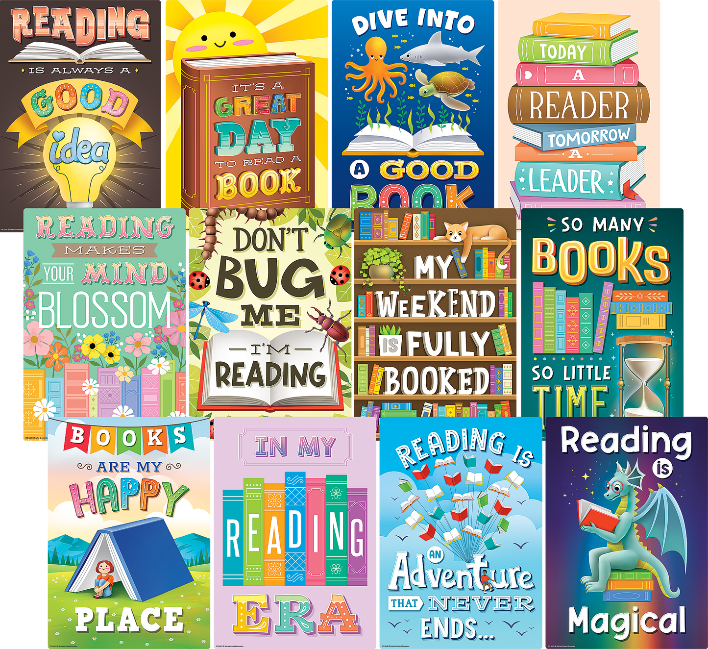 Reading Is Fun Small Poster Pack