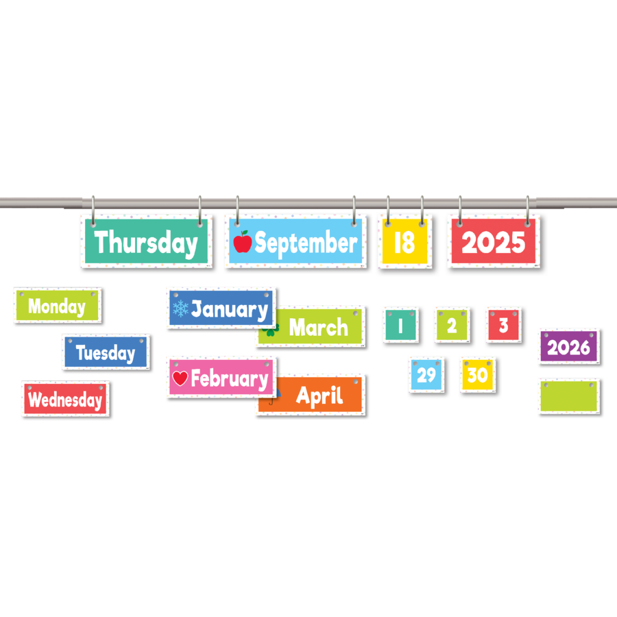 Colorfly Calendars Colorful Flip Calendar – McGregor's Teacher Supplies